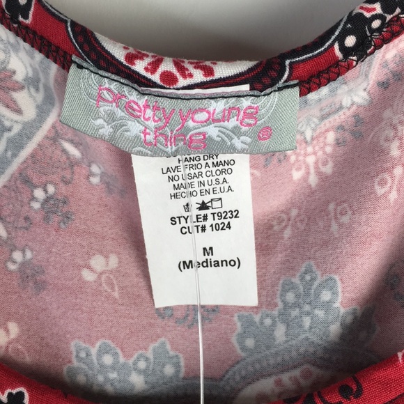 Maxi Knit Dress Geometric Red Women's Medium *3A - Picture 5 of 6